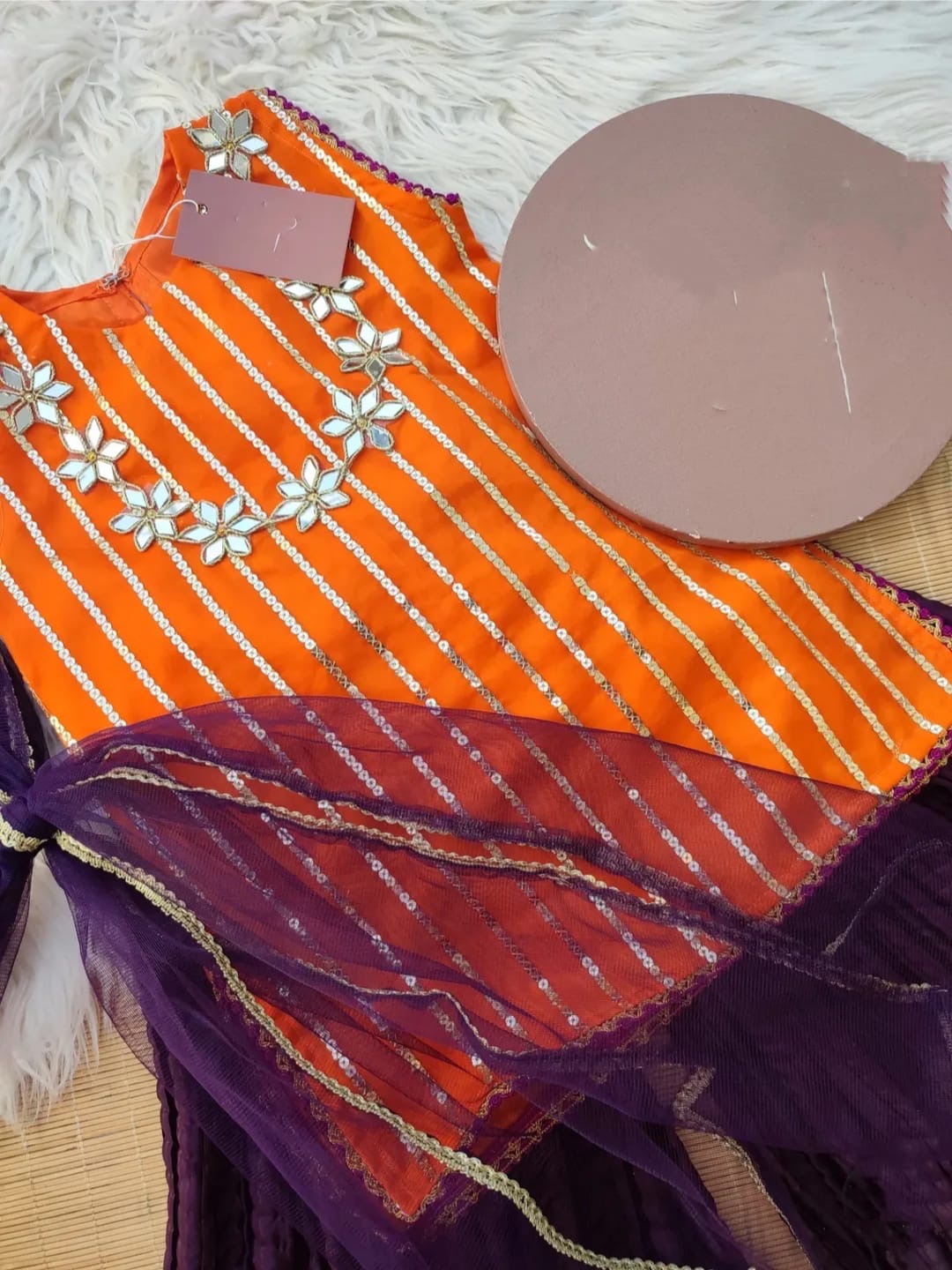 Amber glow orange 3pc