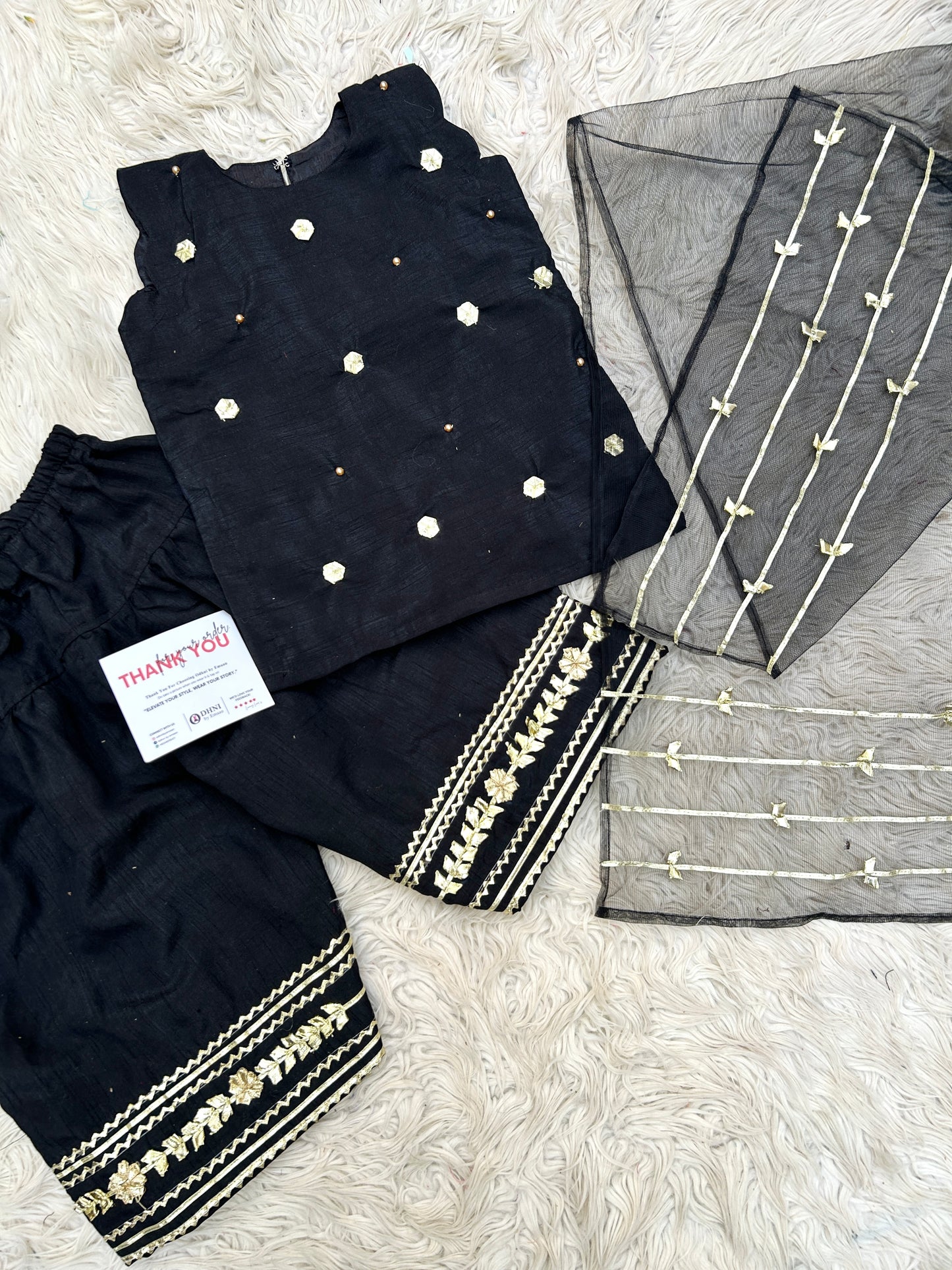 Black blossom set 3pc