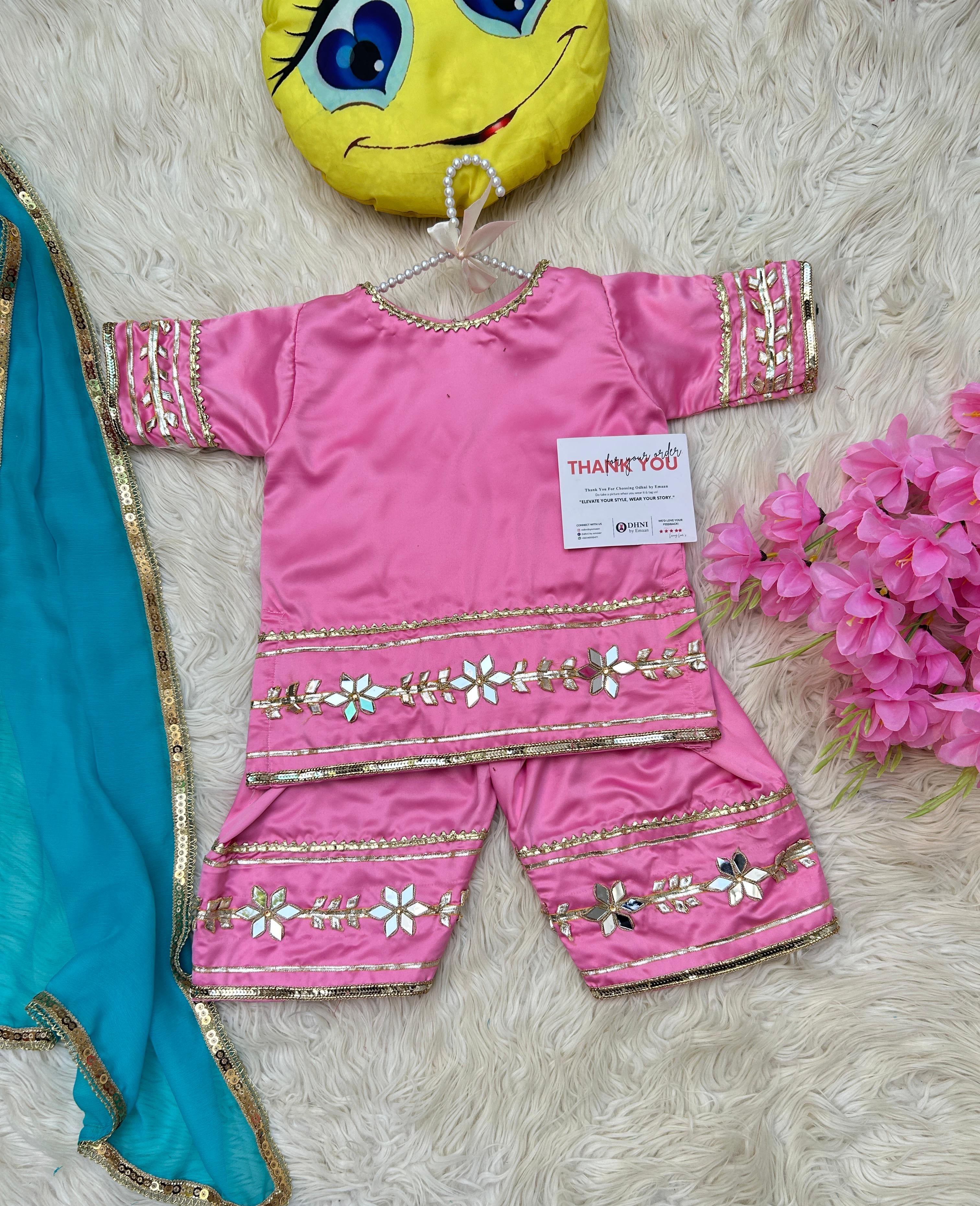 Heer Ranjhna Pink 3pc