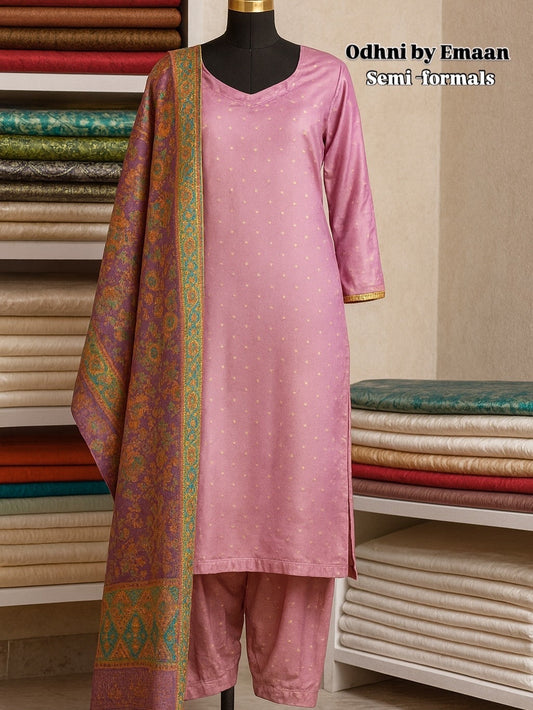 Resham Banarsi with Khimkhab Shawl