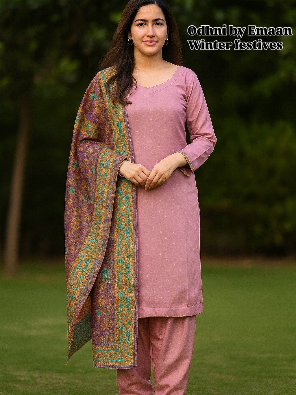 Resham Banarsi with Khimkhab Shawl