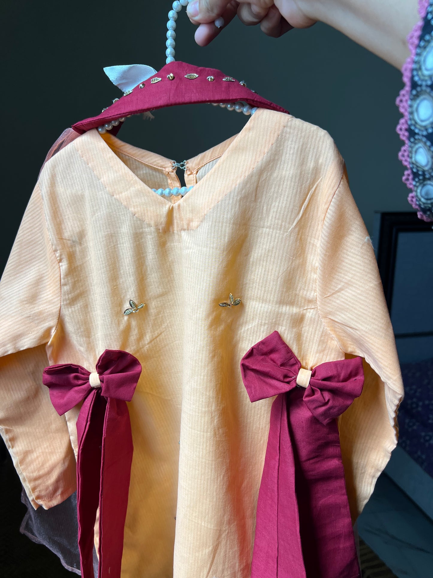 Peach butterfly 3pc