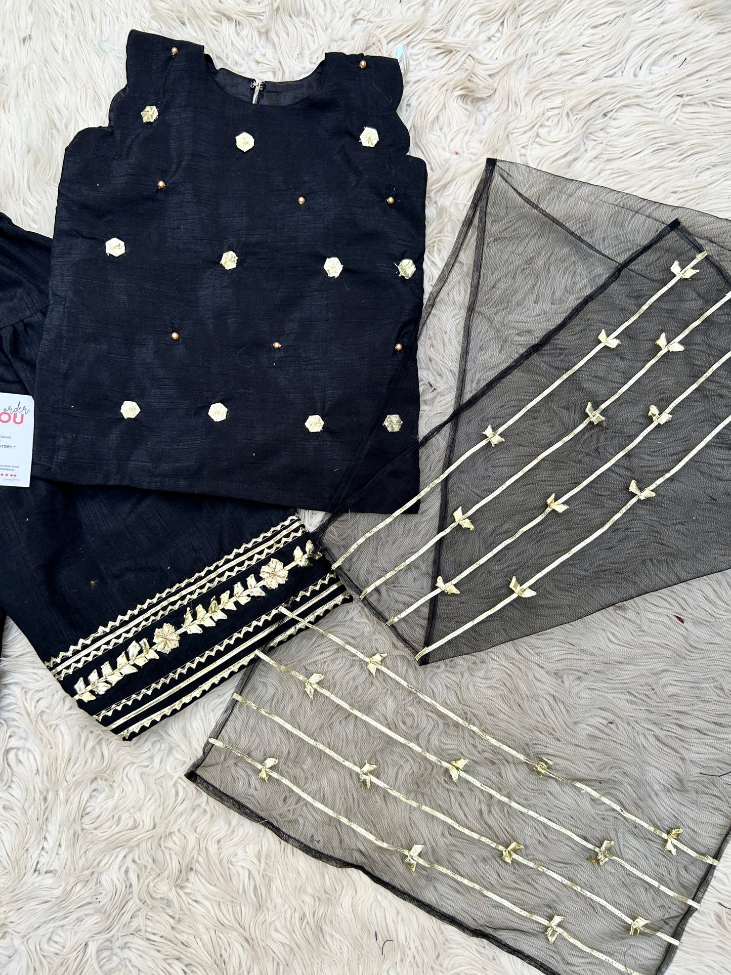 Black blossom set 3pc