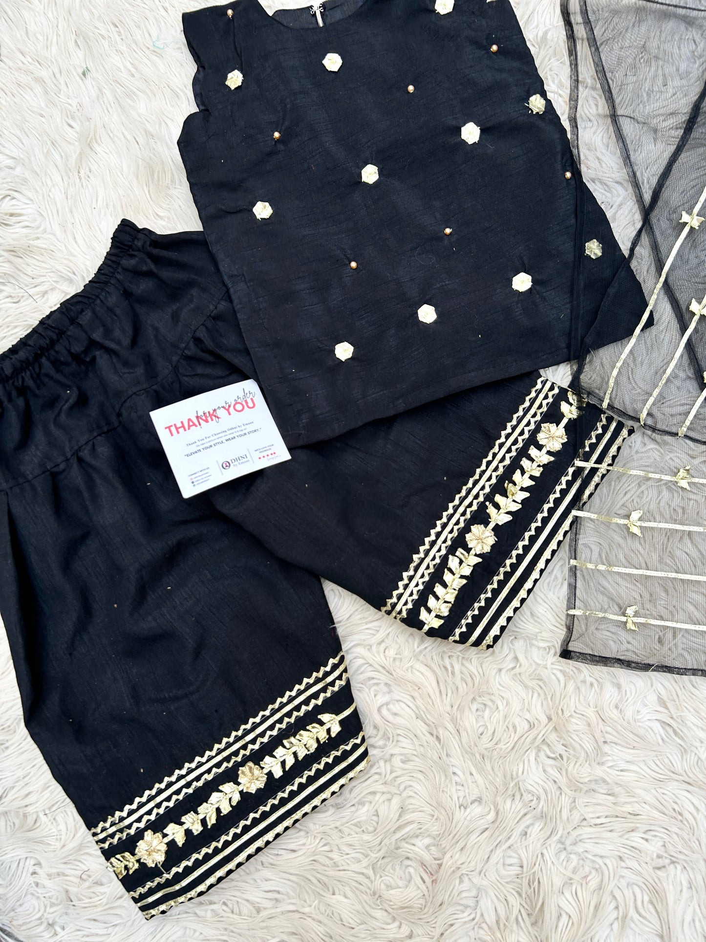 Black blossom set 3pc