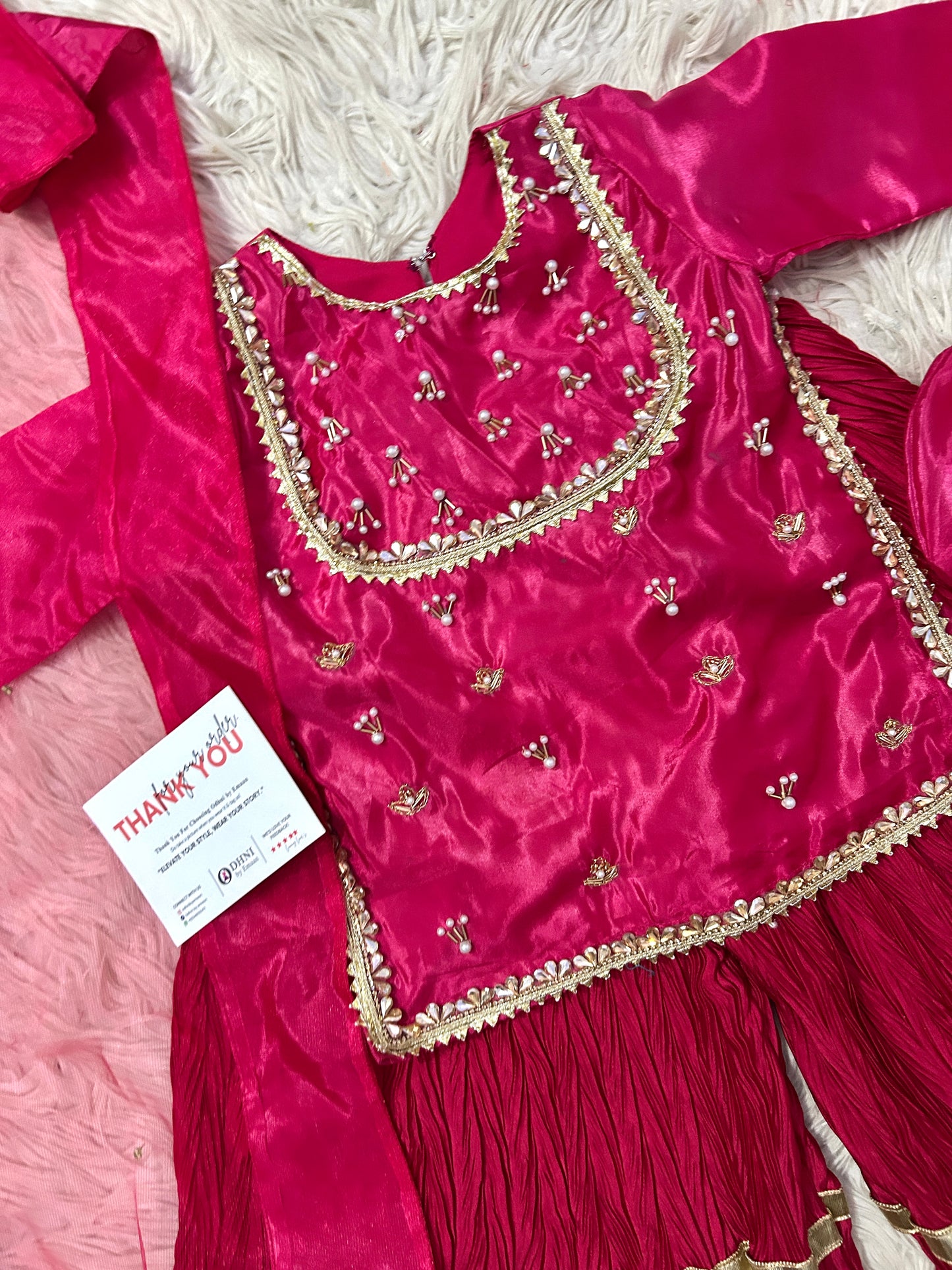 Surkh E bahar pink 4pc