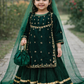 Gulbahar Green Velvet Edit 4pc