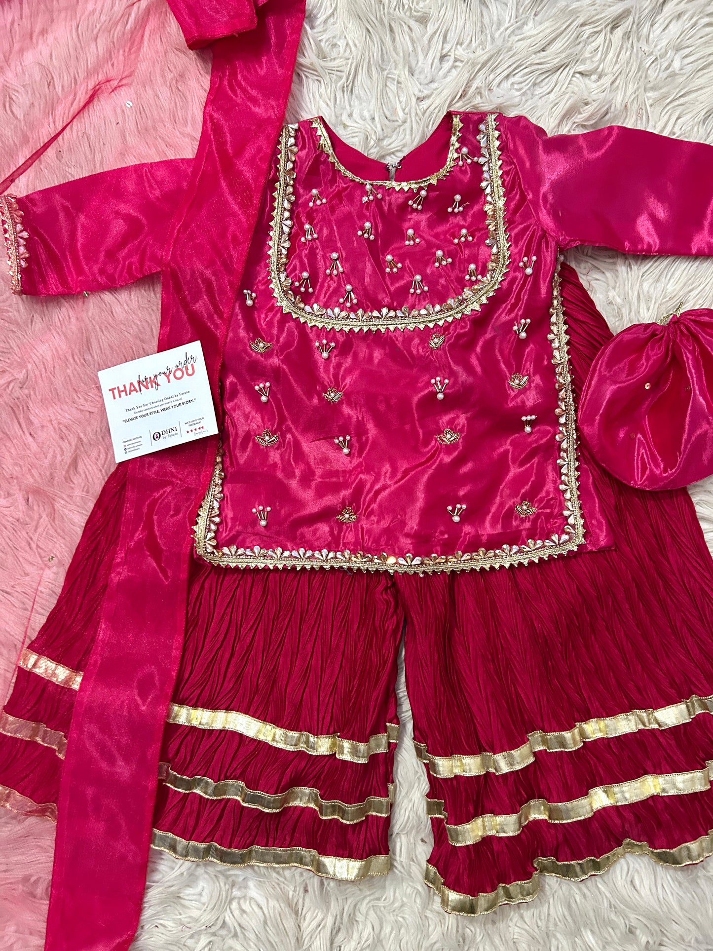 Surkh E bahar pink 4pc