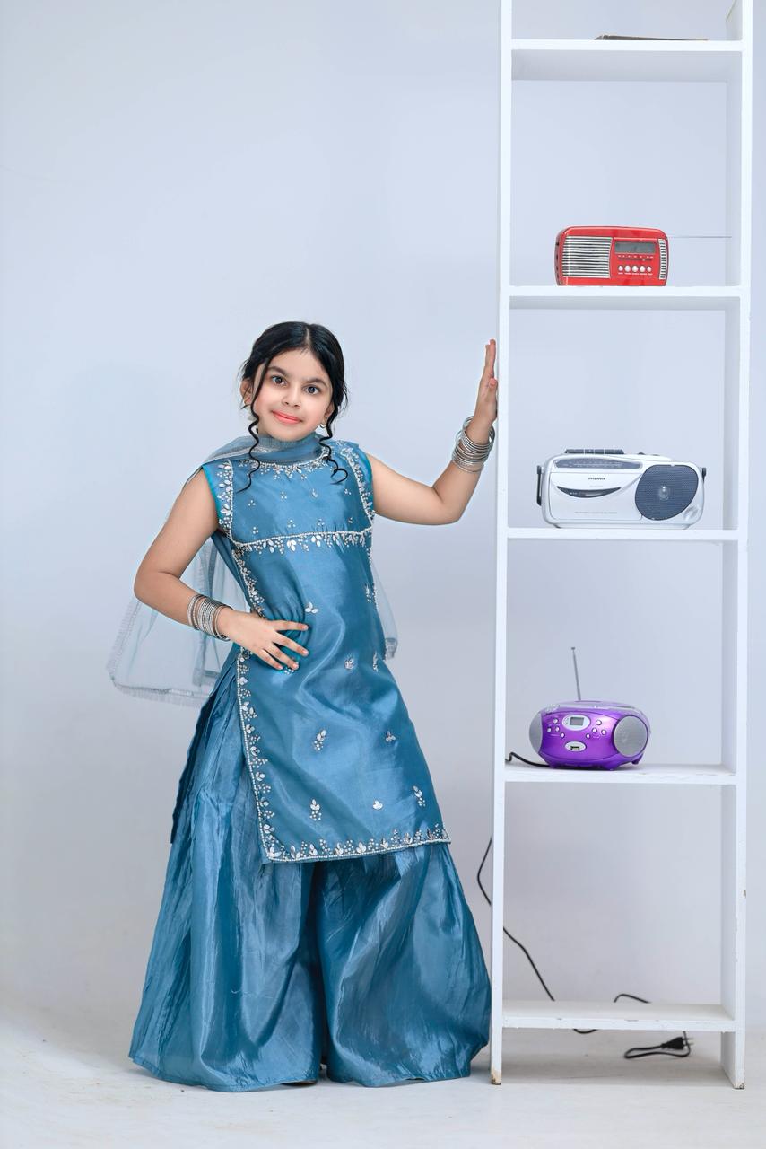 Noor-e-Afreen Sharara Set -3pc