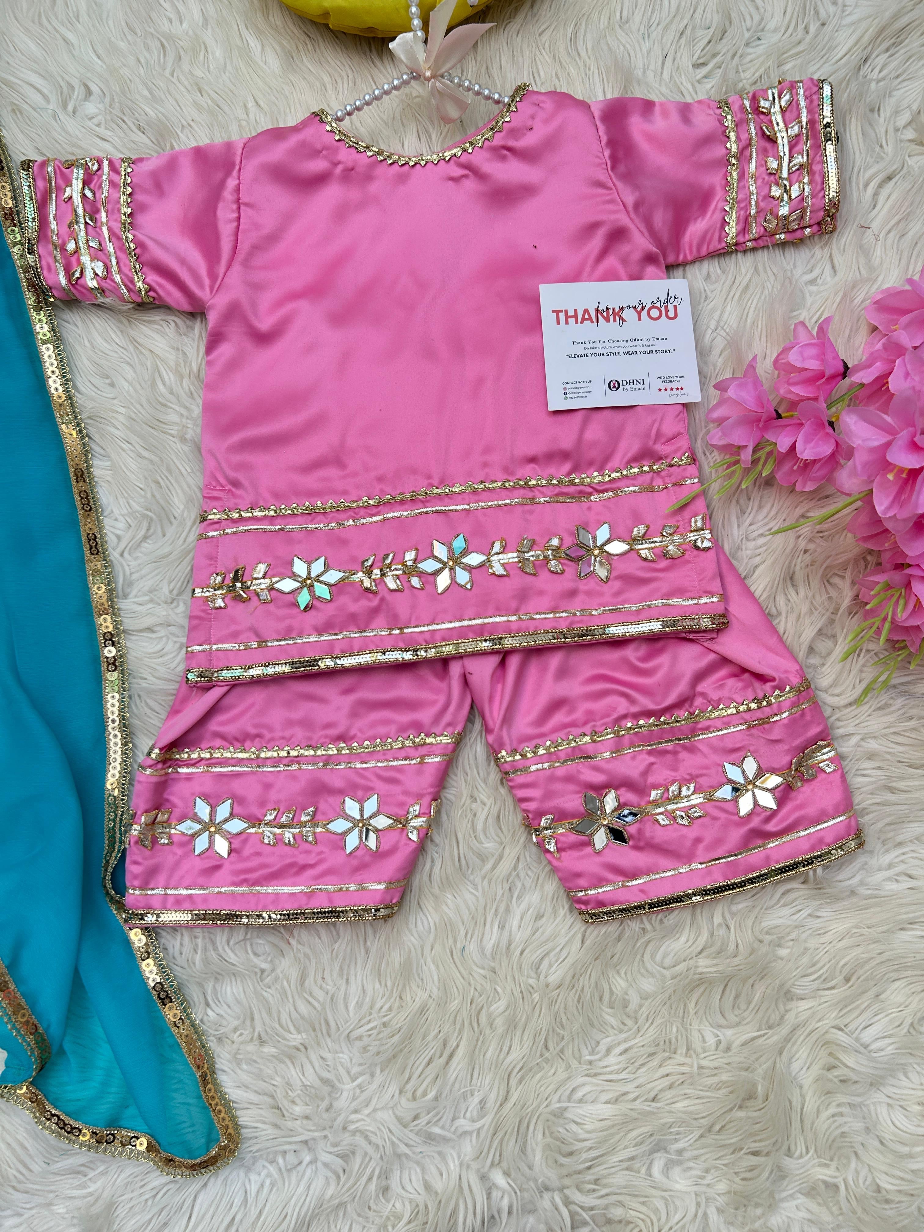 Heer Ranjhna Pink 3pc