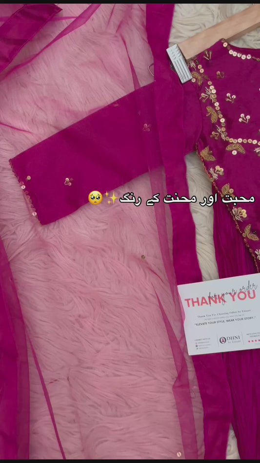 Gulbahar Pink Ensemble 4pc